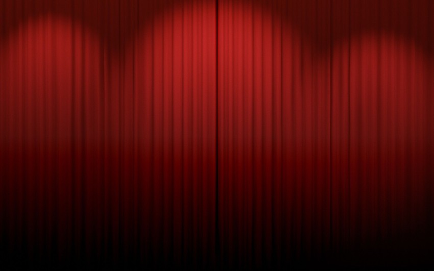 Red Curtain Fox Light HD Background Wallpaper