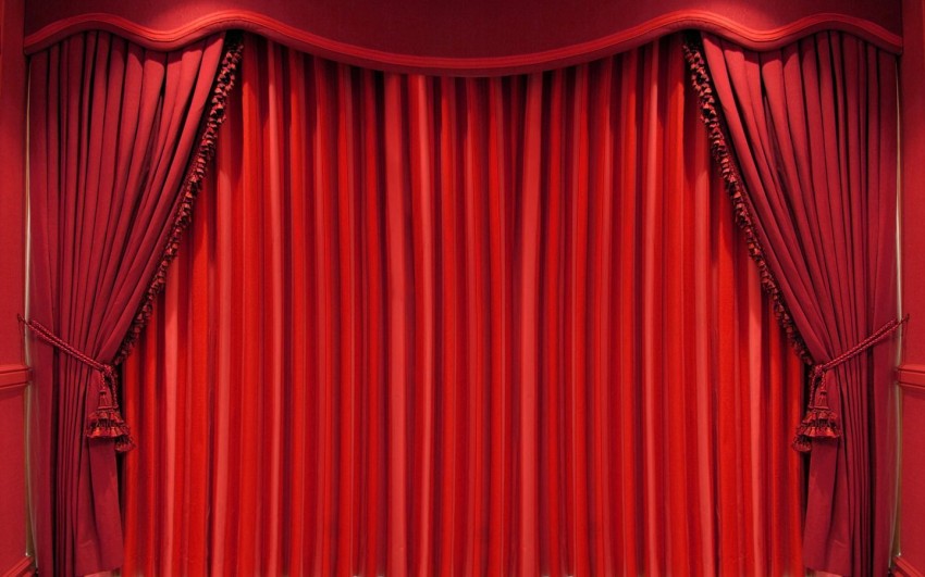 Red Curtain Full HD Background Wallpaper Download