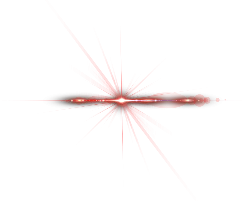 Red Long Lighting Lens Flare PNG