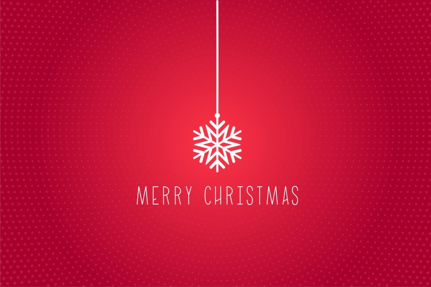 Red Merry Christmas HD Background Wallpaper