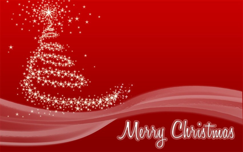 Red Merry Christmas HD Background Wallpaper