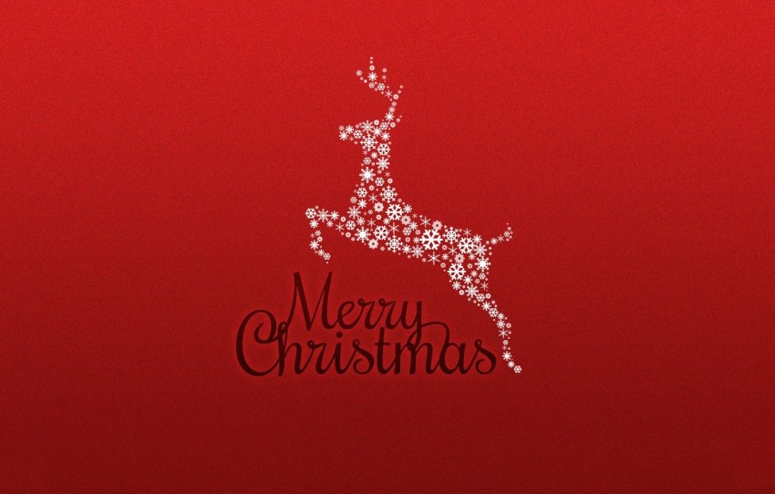 Red Merry Christmas HD Background Wallpaper  Pic