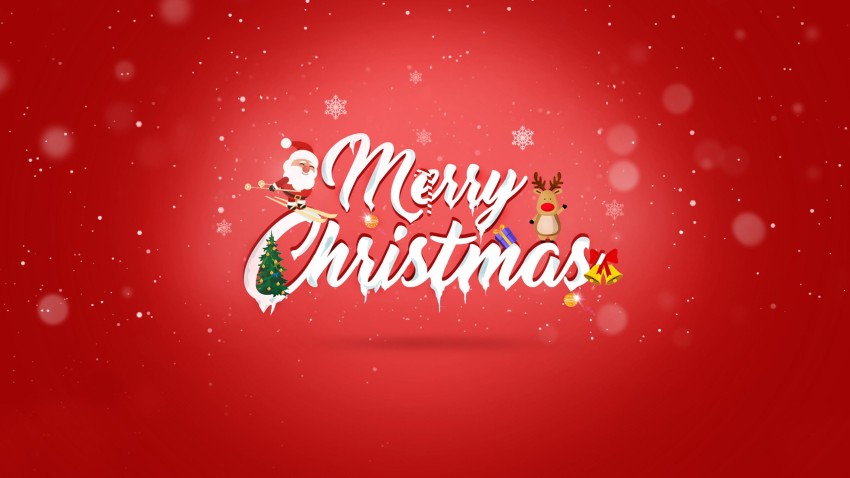 Red Merry Christmas HD Backgrounds Wallpapers