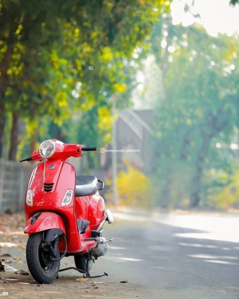 Red Scooty PicsArt Editing Background HD