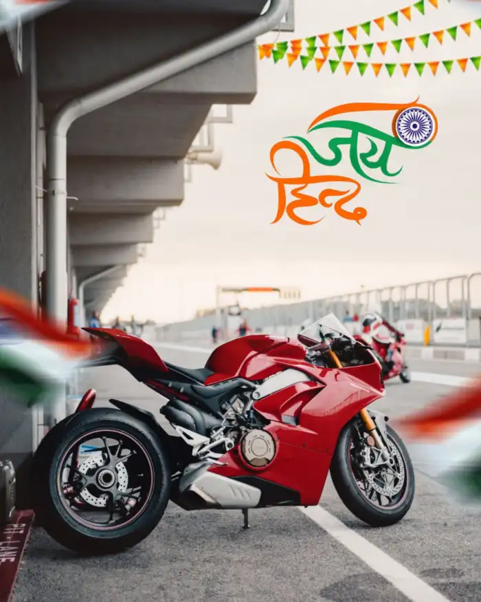 Red Sports Bike 15 August Editing Background HD Download