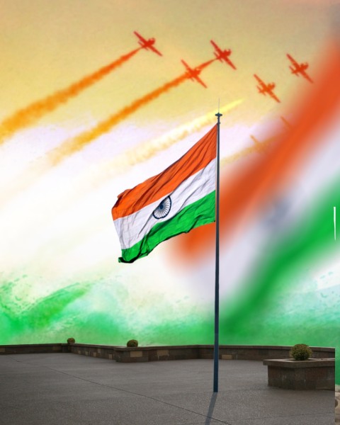 Republic Day Flag PicSart Editing Background Full HD