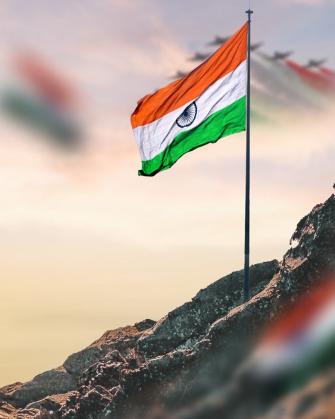 Republic Day Mountain CB Editing Background Full HD