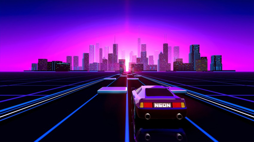 Retro Road Background HD Wallpaper Photo