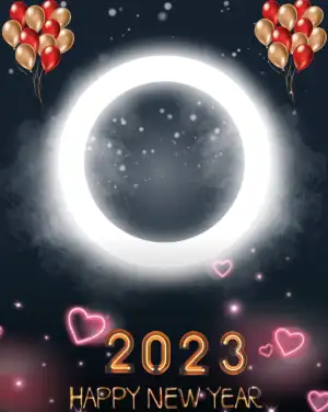 Ring Light Picsart Happy New Year 2023 Background