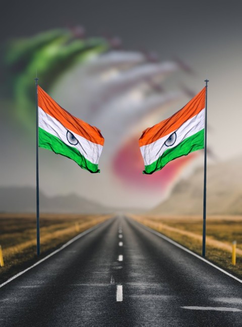 Road 26 January Republic Day Editing Background  HQ