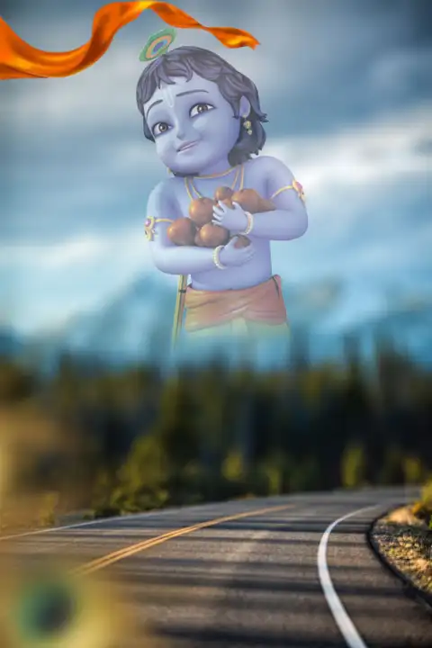 Road Janmashtami Editing  Photoshop  Background Full HD Photos