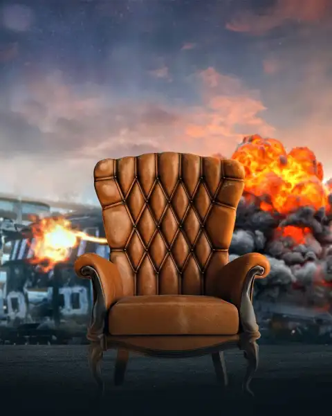 Royal Chair Fire Photo Editing Background Full HD Download