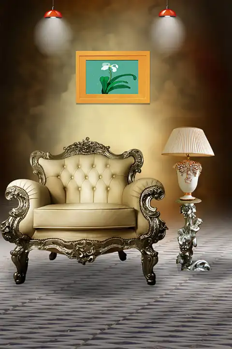 Royal Chair Indoor Studio Background HD Download