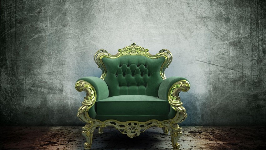 Royal King Chair Background Wallpaper Full HD