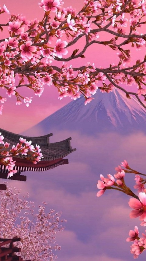 Sakura Tree iPhone Wallpaper Background HD Download