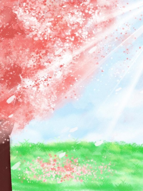 Sakura Tree Mobile Phone Background HD Download