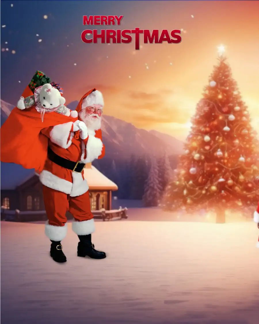 Santa Claus Christmas Editing Background For Picsart