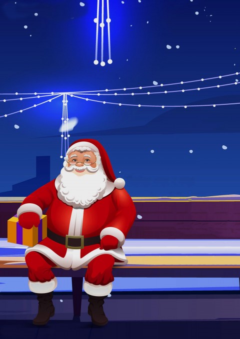 Santa Claus Merry Christmas Editing CB PicsArt Background