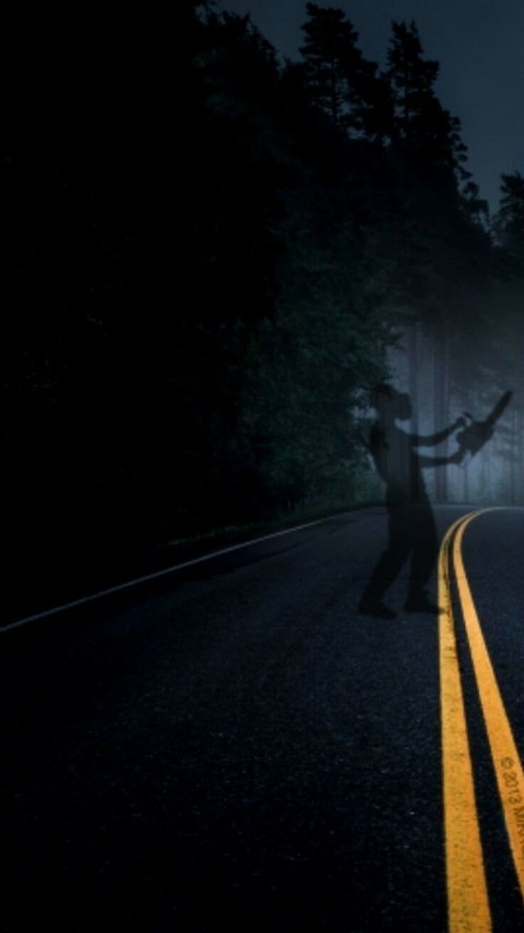 Scary Road Background HD Wallpaper Images Photos Free