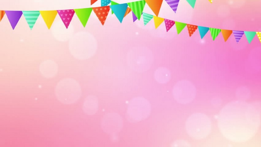 Simple Banner Design Happy Birthday Background