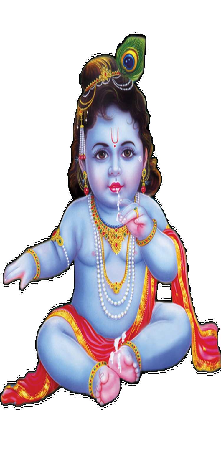 Sitting Baby Krishna PNG Images HD Free Download