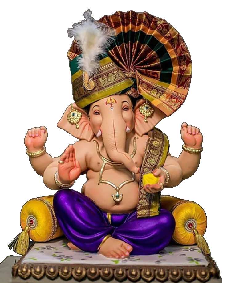 Sitting Ganpati PNG HD Transparent Background