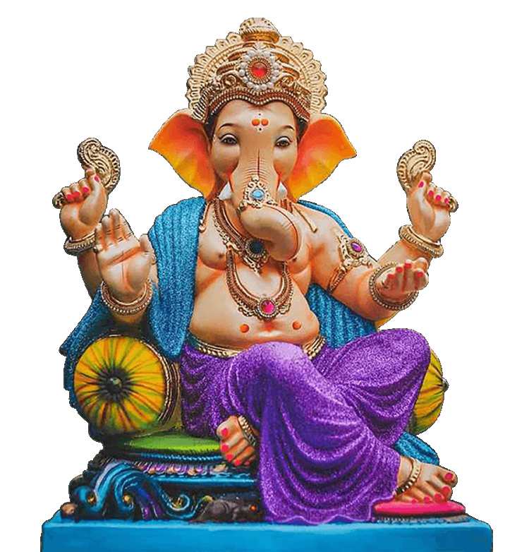 Sitting Ganpati PNG Images Transparent Background