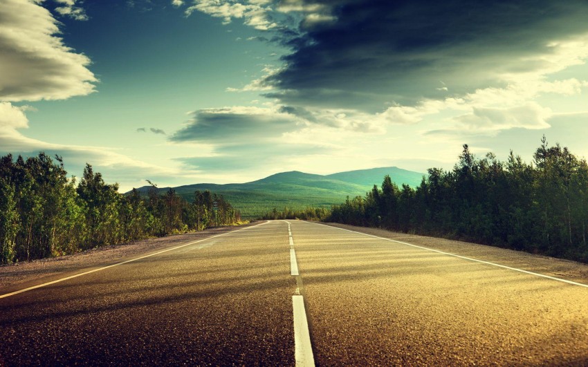 Sky Empty Road Background HD Background Free