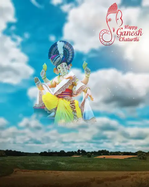 Sky Ganesh Chaturthi  Editing Background HD Download