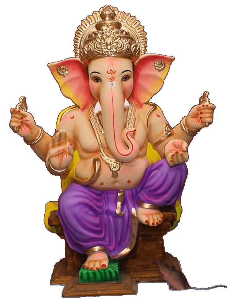 Small Bappa Ganpati PNG Transparent Background Download