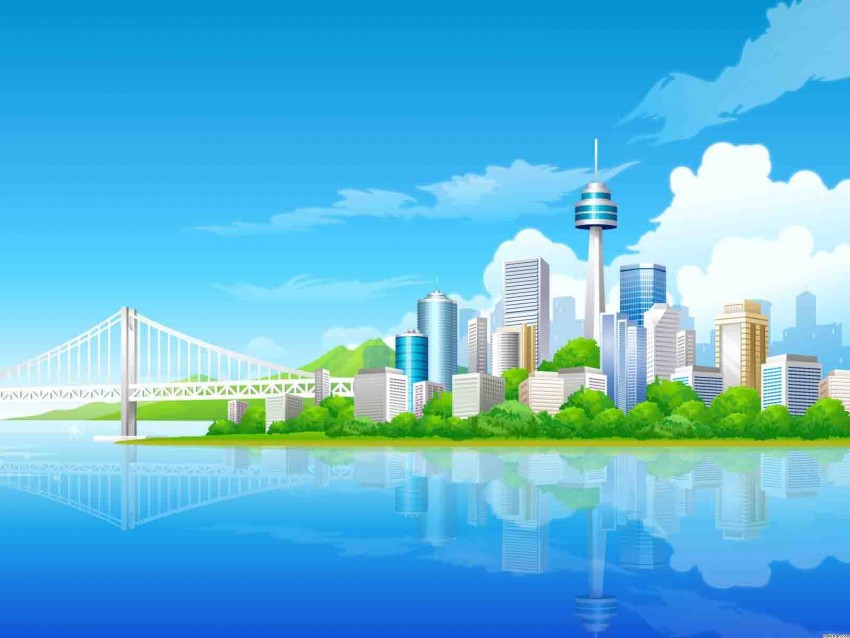 Smart City PowerPoint Background Images HD