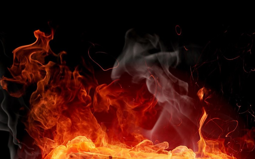 Smoke Fire Background Photo Full HD Download