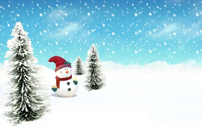 Snow Winter Frozen Tree HD Background Download