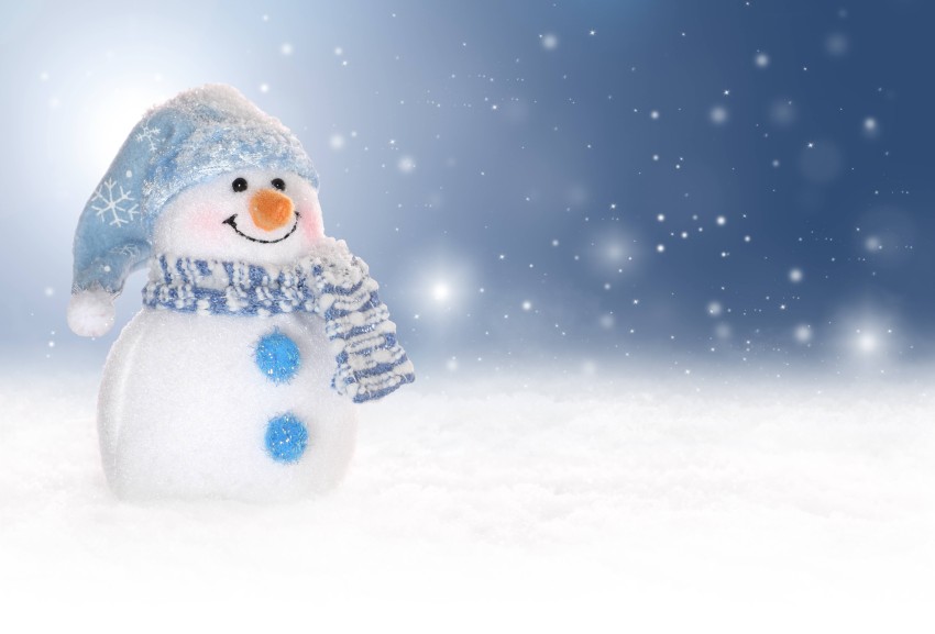 Snowman Merry Christmas HD Background Wallpaper