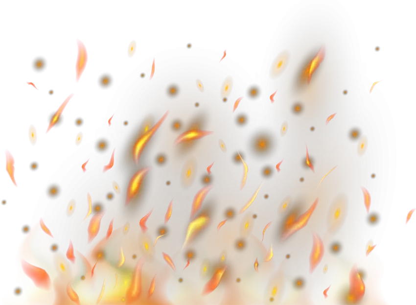 Sparks Fire Effect Transparent Background PNG