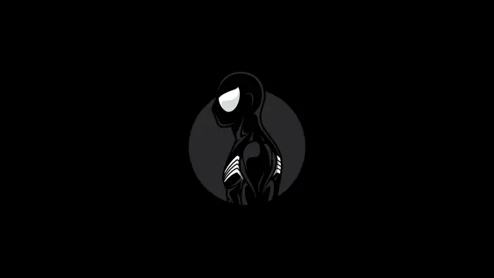 Spiderman Black Minimalist Background HD Free Wallpapers