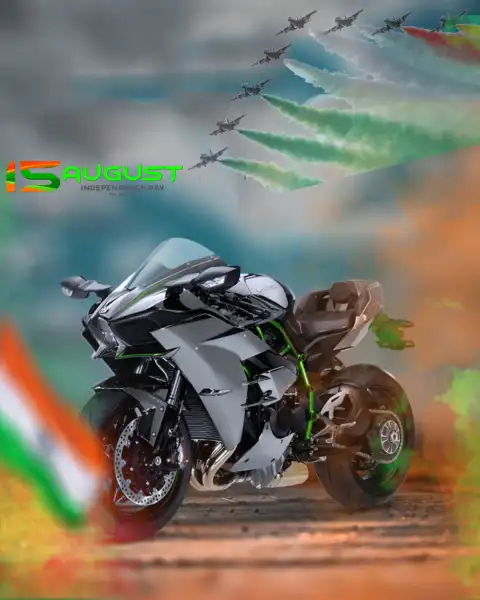 Sport Bike Independence Day 15 August CB Editing Background HD