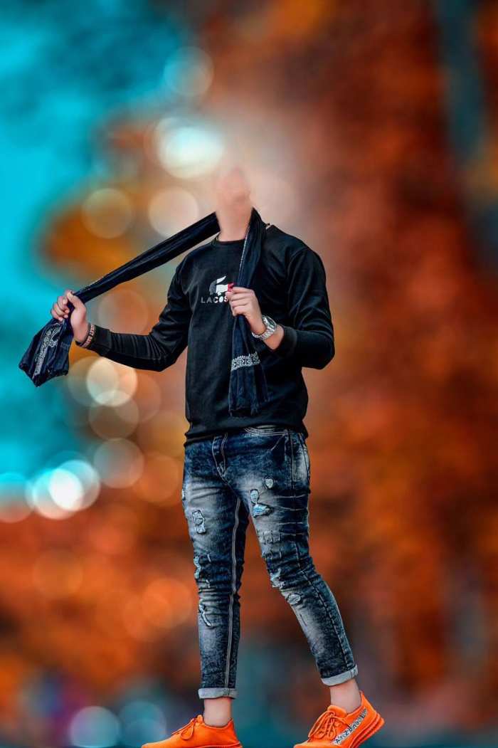 Standing Boy Body Without Face CB  Editing Background