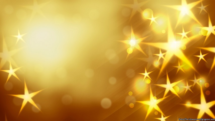 Star Black And Gold Yellow PowerPoint Background