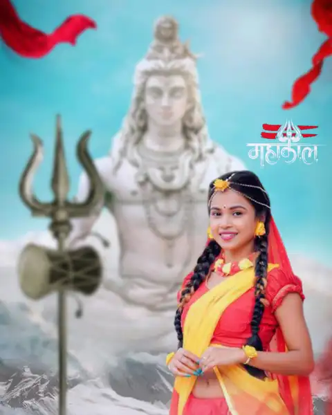 Statue Mahadev Editing Background With Girl Download HD