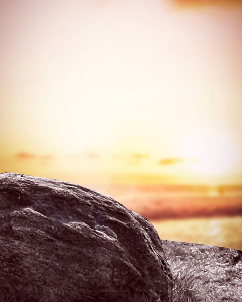 Stone In Sea Picsart Background HD