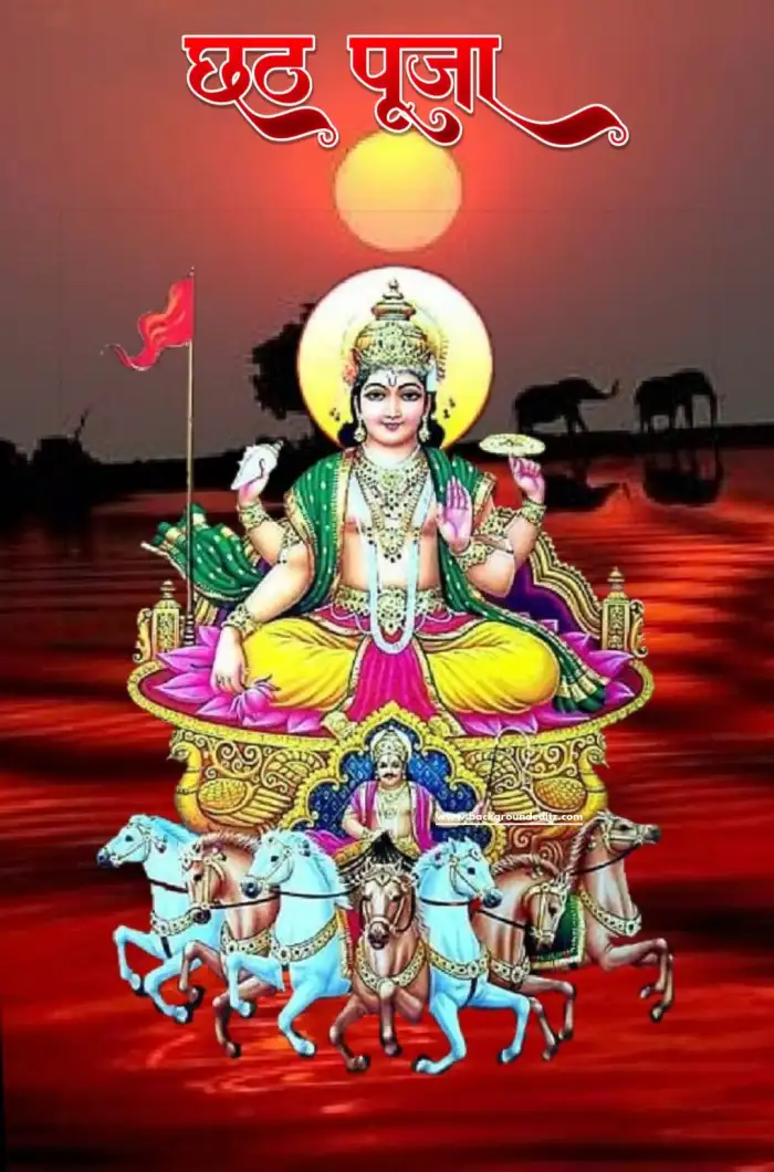 Sun God Happy Chhath Puja Editing Background HD