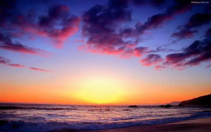 Sunrise Sky Beach Ocean Background Free