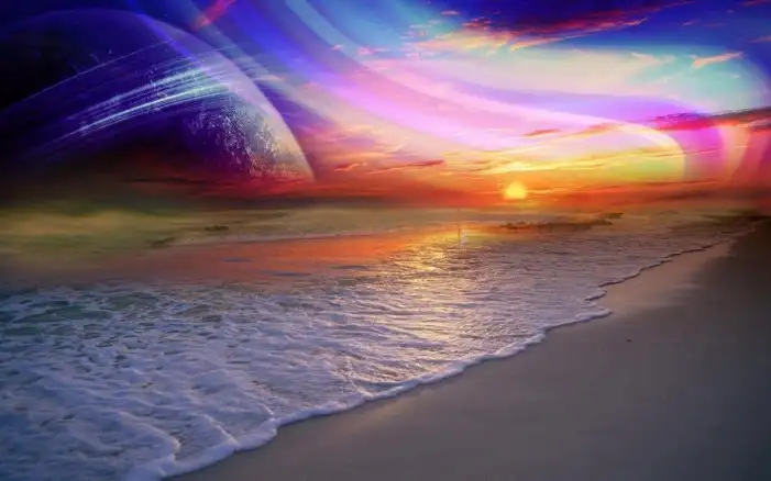 Sunset Beach Photo Editing Background Free