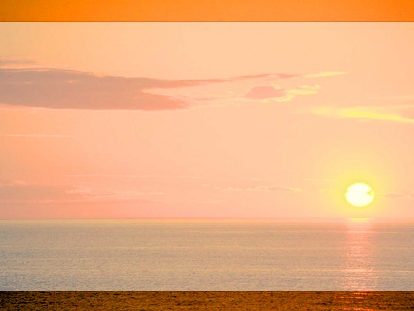 Sunset Beach PowerPoint Background Templates