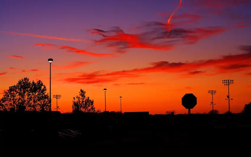 Sunset Field Background  HD Download