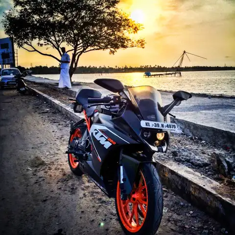 Sunset KTM Bike Editing Background HD Download