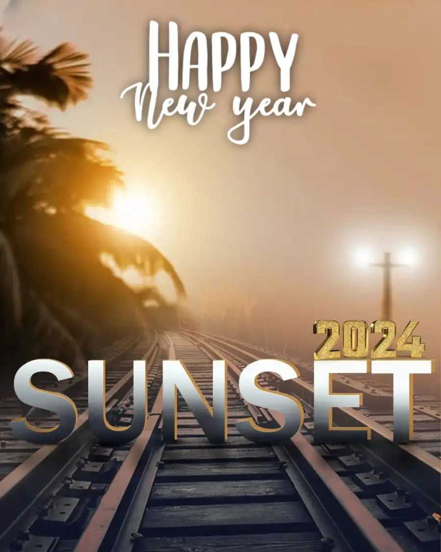 Sunset Railway Track 2024 Photo  Editing Background HD