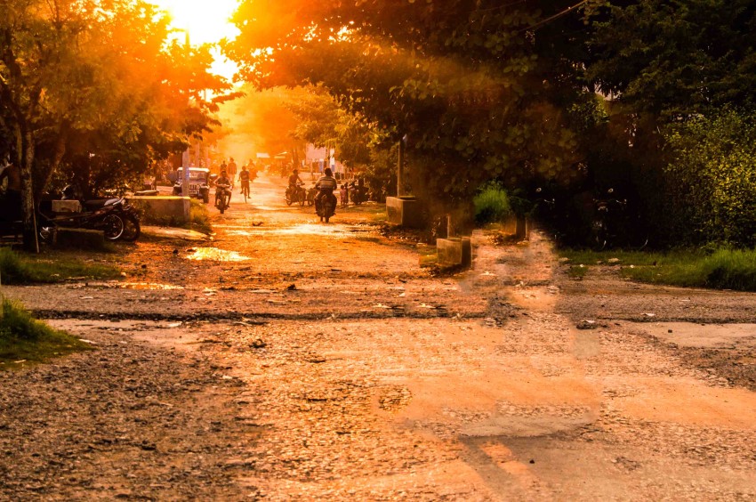 Sunset Road Background  Full HD   Download Free