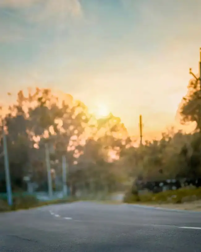 Sunset Road Picsart Background HD Download